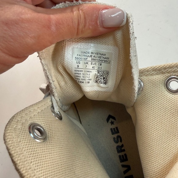 Converse Chuck Taylor Platform High Top White Size 9 Women Canvas - Picture 5 of 6